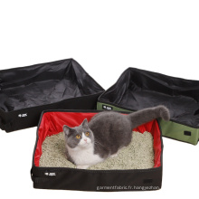 Litter à litière de chat en tissu oxford imperméable pour voyager